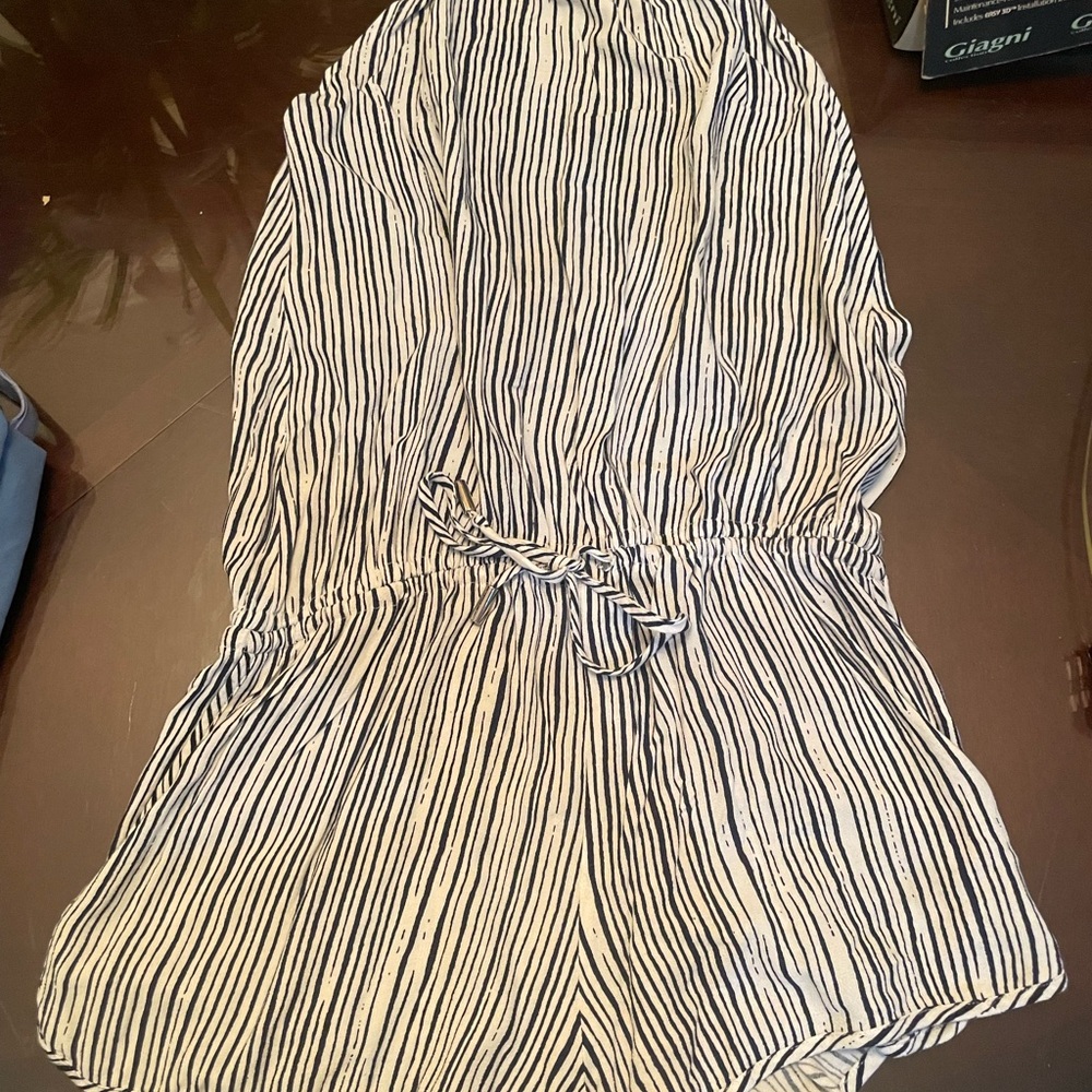 Lulus Striped halter romper
